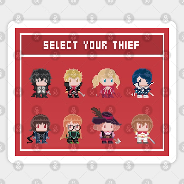 Pixel Thieves Magnet by OkiComa